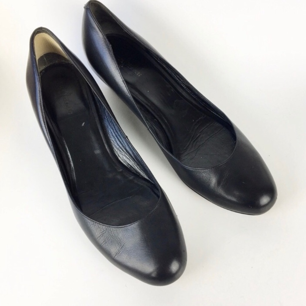 Cole Hann leather wedges